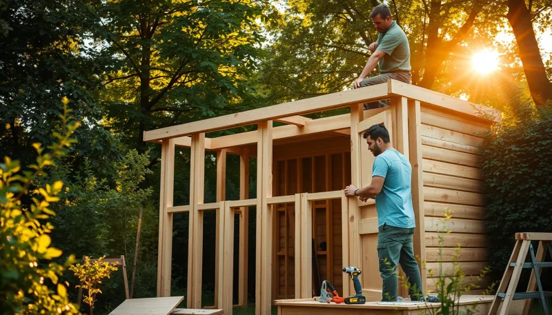 Temps nécessaire pour monter un abri de jardin : guide complet